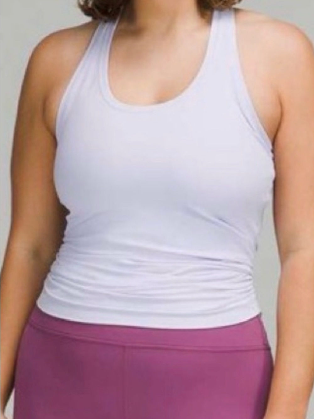 Lululemon Pastel Blue Cool Racerback Nulu Yoga Workout Tank Top Size 10 EUC